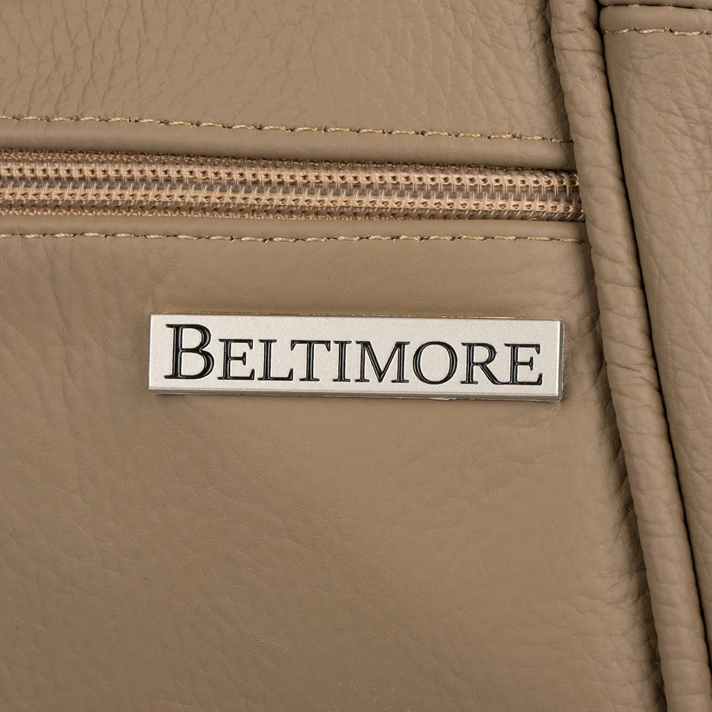 Moteriška odinė kuprinė 2in1 Beltimore taupe 019
