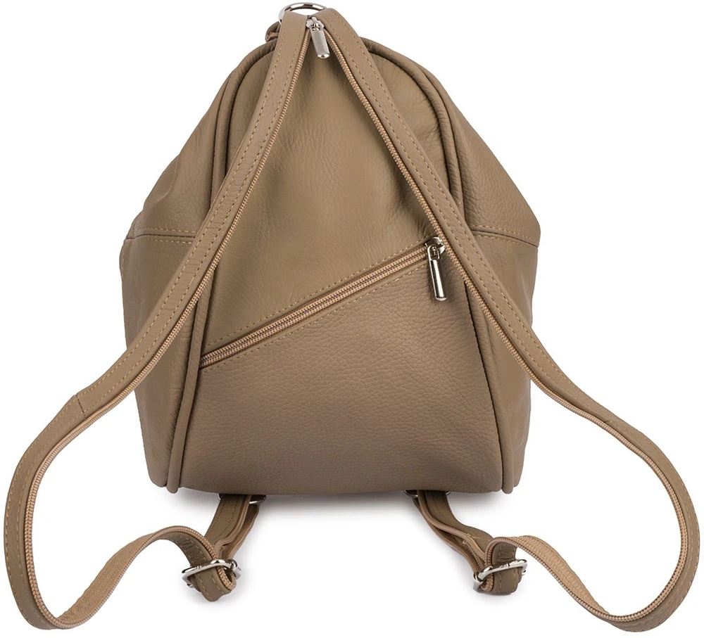 Kuprinė damski skórzany torebka 2w1 Beltimore taupe 019