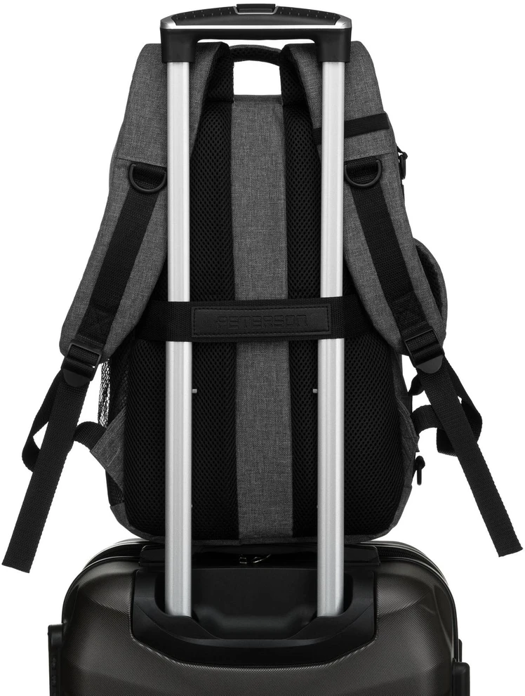 Kuprinė unisex Peterson, pilka K8