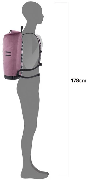 Kuprinė Ortlieb Commuter Daypack Urban Line Ash Rose