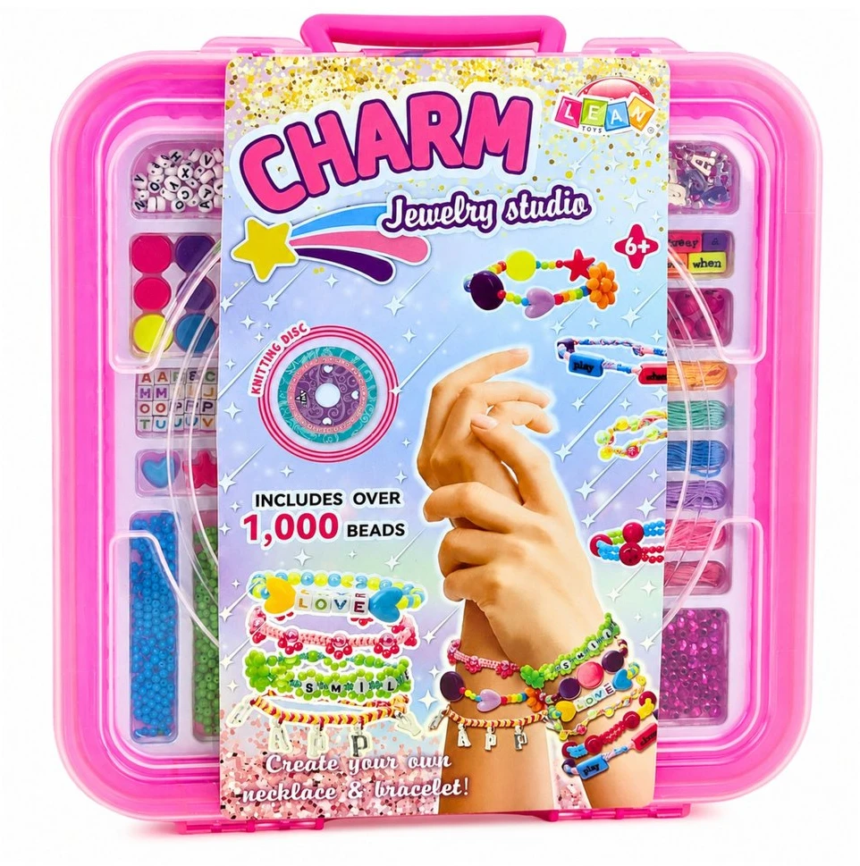 Lean Toys Papuošalų kūrimo rinkinys 1000 vnt.
