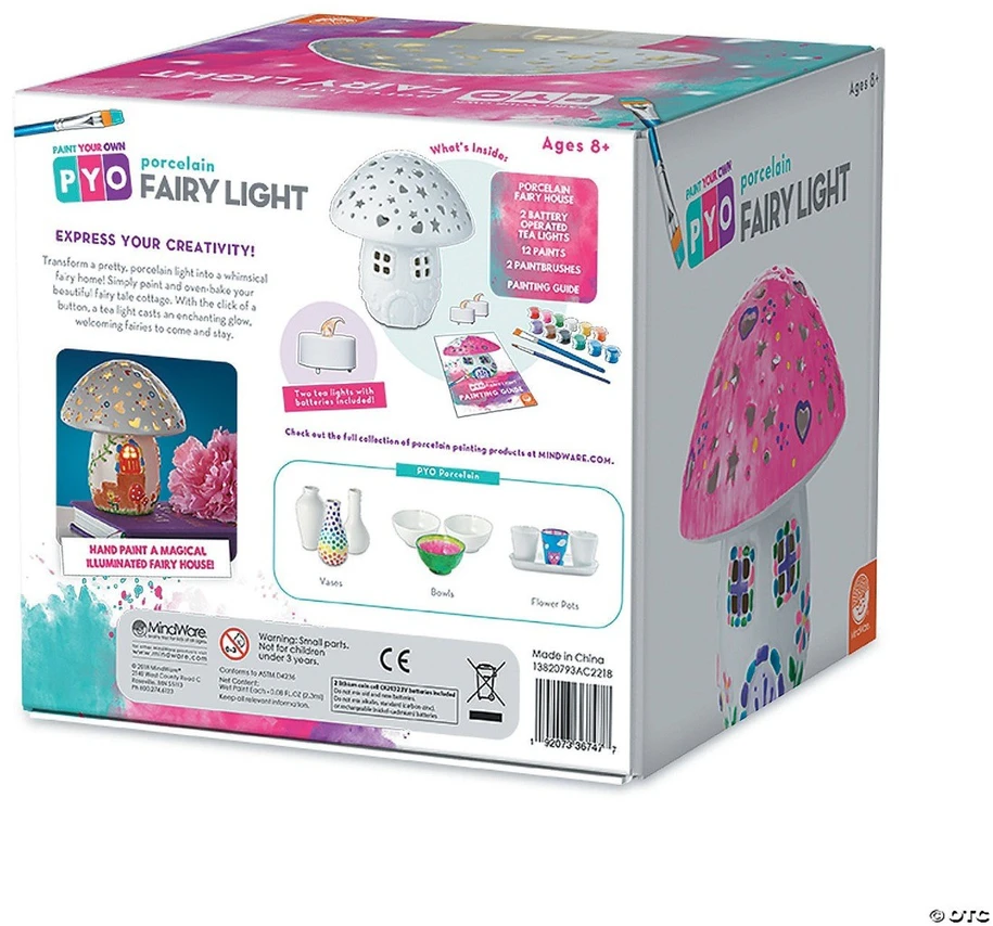 Kūrybinis rinkinys „Paint Your Own Porcelain Fairy Light“