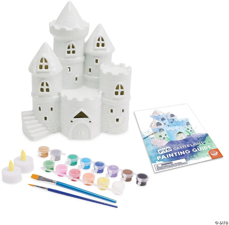 Kūrybinis rinkinys „Paint Your Own Porcelain Castle Light“