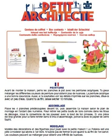 Kūrybinis rinkinys PETIT ARCHITECTE Namas gėlėse