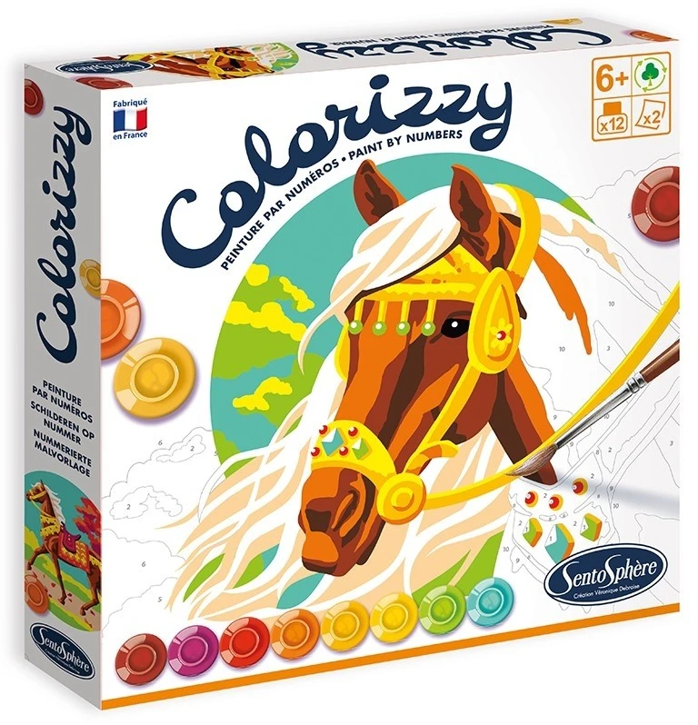 Kūrybinis spalvinimo rinkinys „Colorizzy Žirgai”