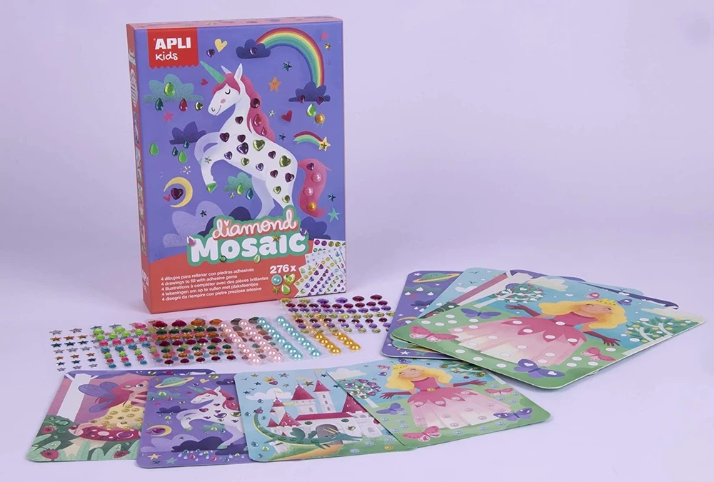 Apli Kids Kūrybinis žaidimas „Deimantinė mozaika”