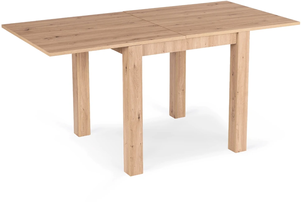 Kvadratinis išskleidžiamas stalas 80–160 cm, Artisan ąžuolo spalvos