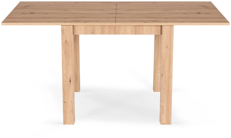 Kvadratinis išskleidžiamas stalas 80–160 cm, Artisan ąžuolo spalvos