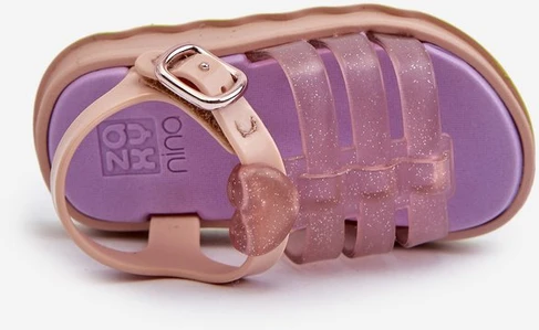 Kvapnūs vaikiški sandalai su Velcro užsegimu ZAXY NN385020, violetinės spalvos