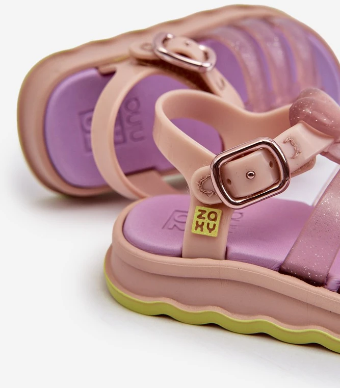 Kvapnūs vaikiški sandalai su Velcro užsegimu ZAXY NN385020, violetinės spalvos