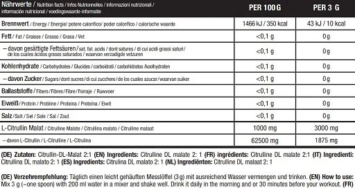 Sinob L-Citrulino Malato 300g Pakuotė