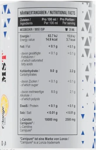 MST L-Karnitinas Carnipure 100 000 Apelsinų 1000 ml