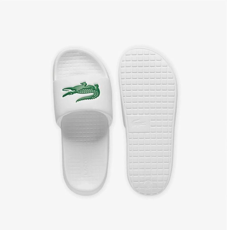 Lacoste SERVE SLIDE 1.0 125 1 CMA šlepetės, baltos/žalios (749CMA002108261)