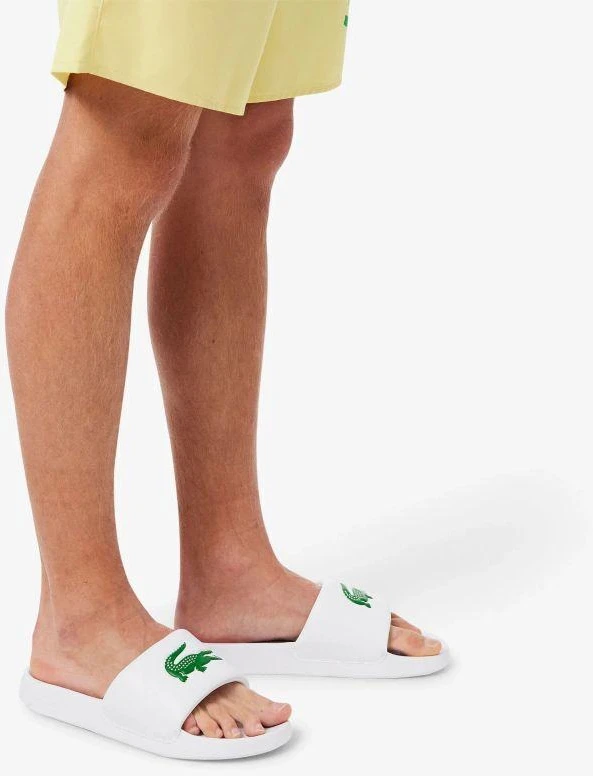 Lacoste SERVE SLIDE 1.0 125 1 CMA šlepetės, baltos/žalios (749CMA002108261)