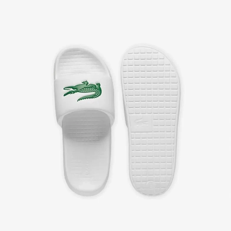 Lacoste SERVE SLIDE 1.0 125 1 CMA šlepetės, baltos/žalios (749CMA002108261)