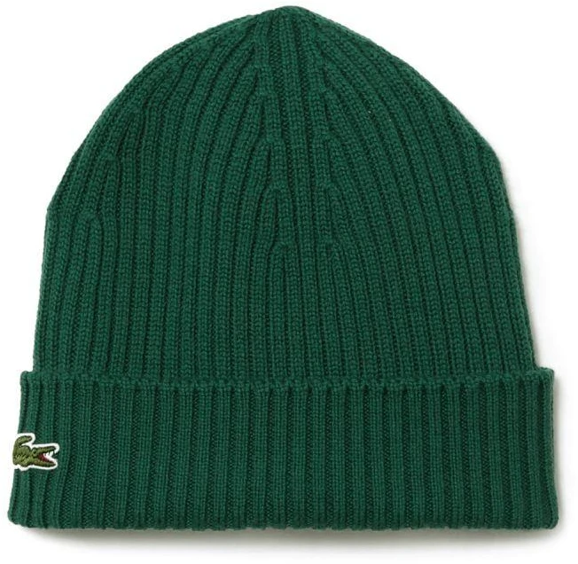 Lacoste Vilnonė briaunota kepuraitė Žalia - RB0001-132