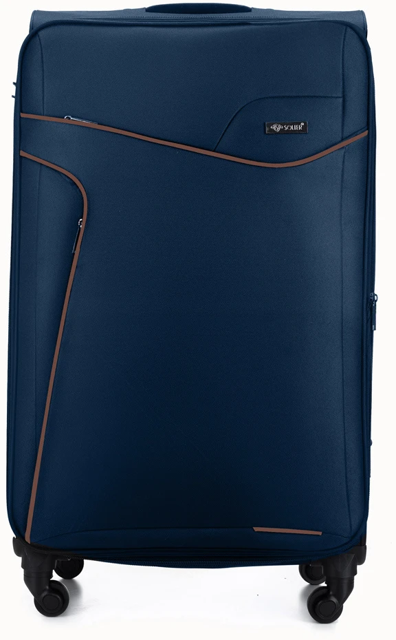 Kelioninis Solier Luggage Lagaminas Solier 23 (M) STL1651 - Tamsiai mėlyna, ruda