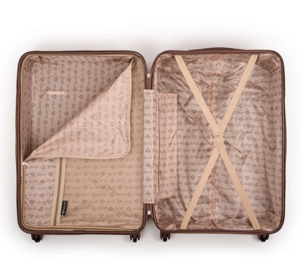 Kelioninis Solier Luggage Lagaminas Solier M 22 STL957 - Rožinė