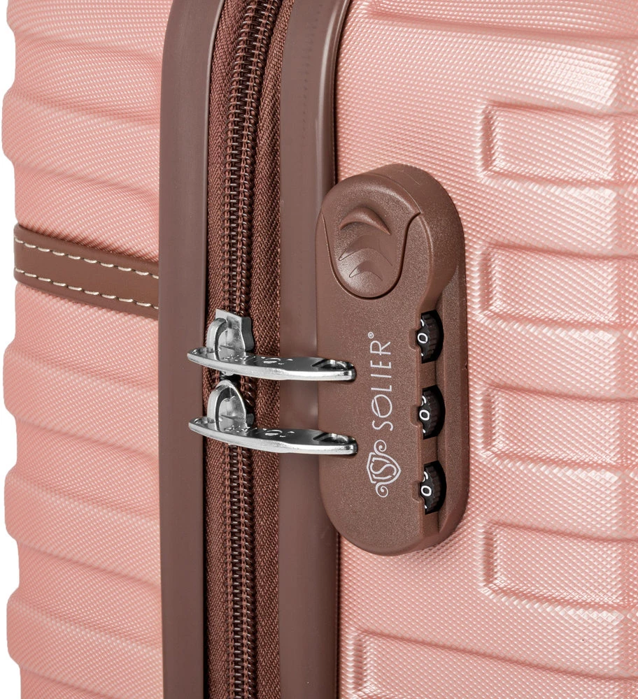 Kelioninis Solier Luggage Lagaminas Solier M 22 STL957 - Rožinė