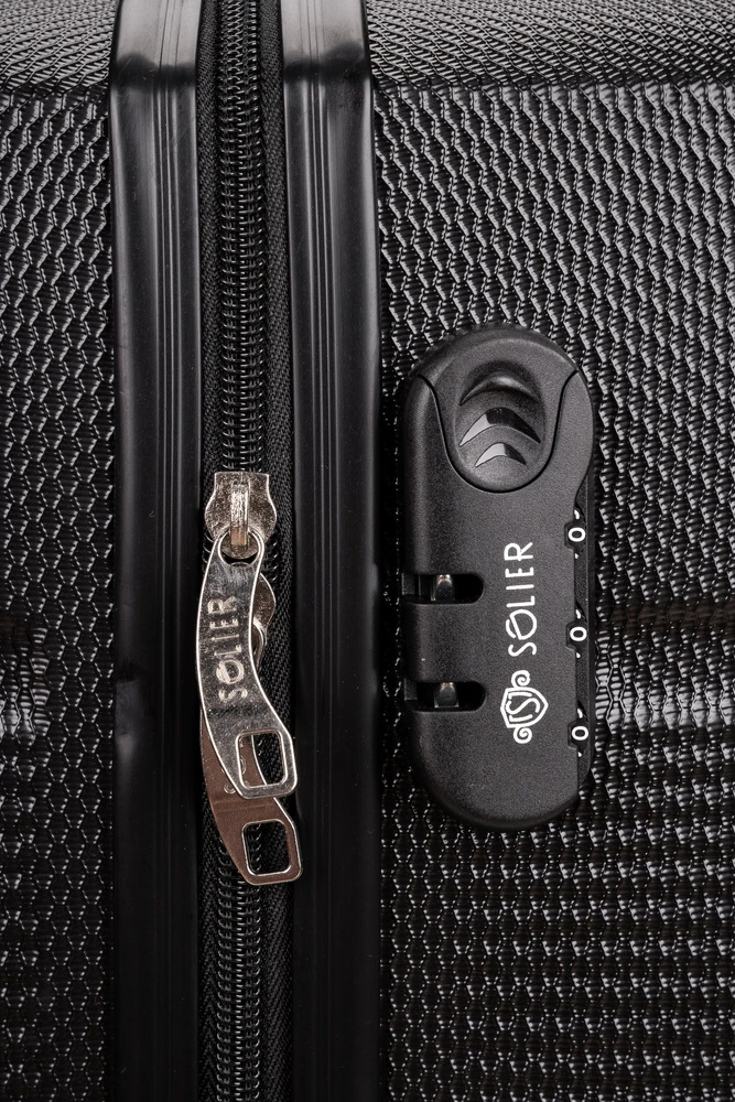 Kelioninis Solier Luggage Lagaminas vidutinio dydžio M STL902 ABS - Pilkas