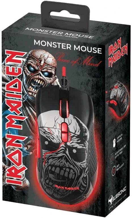 Subsonic Laidinė žaidimų pelė Iron Maiden Piece Of Mind