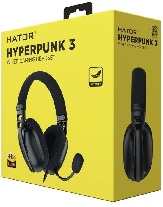 Ausinės Hator Hyperpunk 3 ESH01 juoda