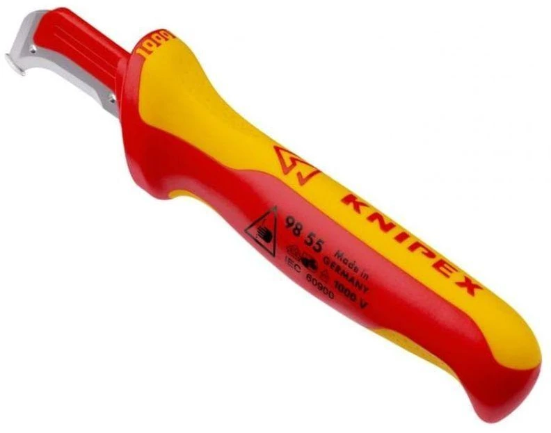 KIP Knipex 98 55 SB universalus peilis Raudona, Geltona Fiksuotų ašmenų peilis