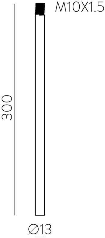 Laikiklis, skirtas įsmeigiamam lauko šviestuvui NOX, antracito sp., K0022040GR