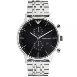Laikrodis ARMANI AR0389. Kwarcowy, Kolor juoda. Mężczyzna.