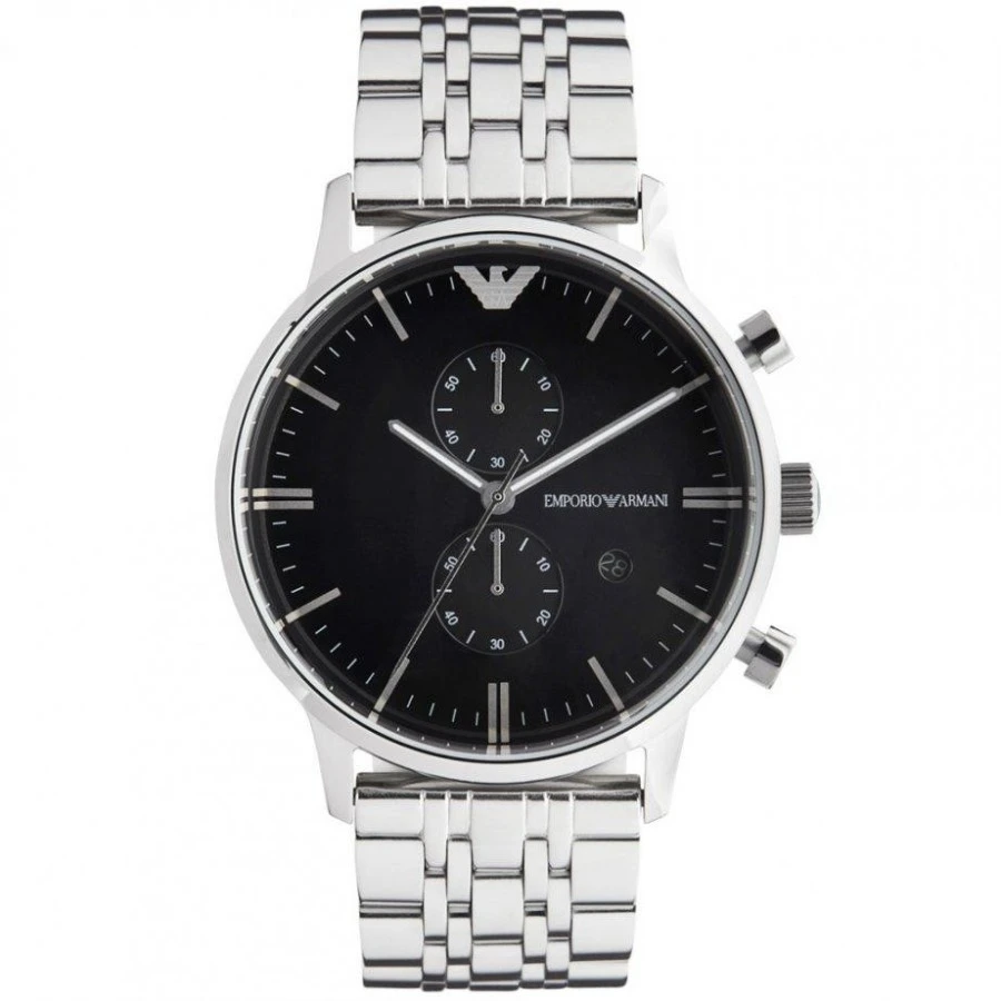 Laikrodis ARMANI AR0389. Kwarcowy, Kolor juoda. Mężczyzna.