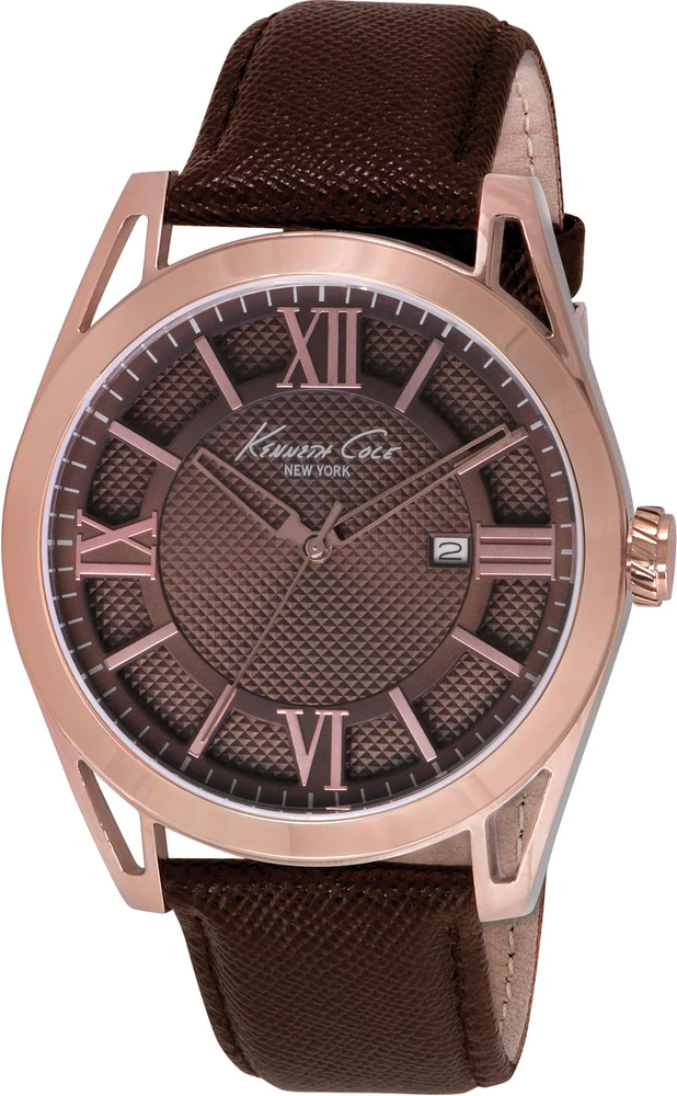 Laikrodis KENNETH COLE IKC8073. Kwarcowy, Kolor ruda. Mężczyzna.