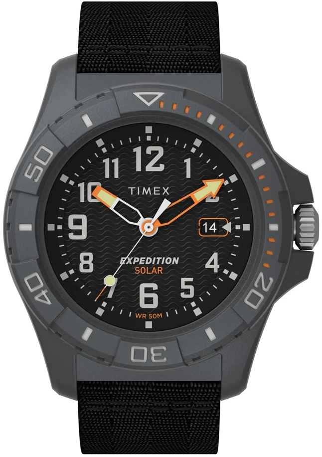 Laikrodis TIMEX TW2V40500. Słoneczny, Kolor juoda. Mężczyzna.