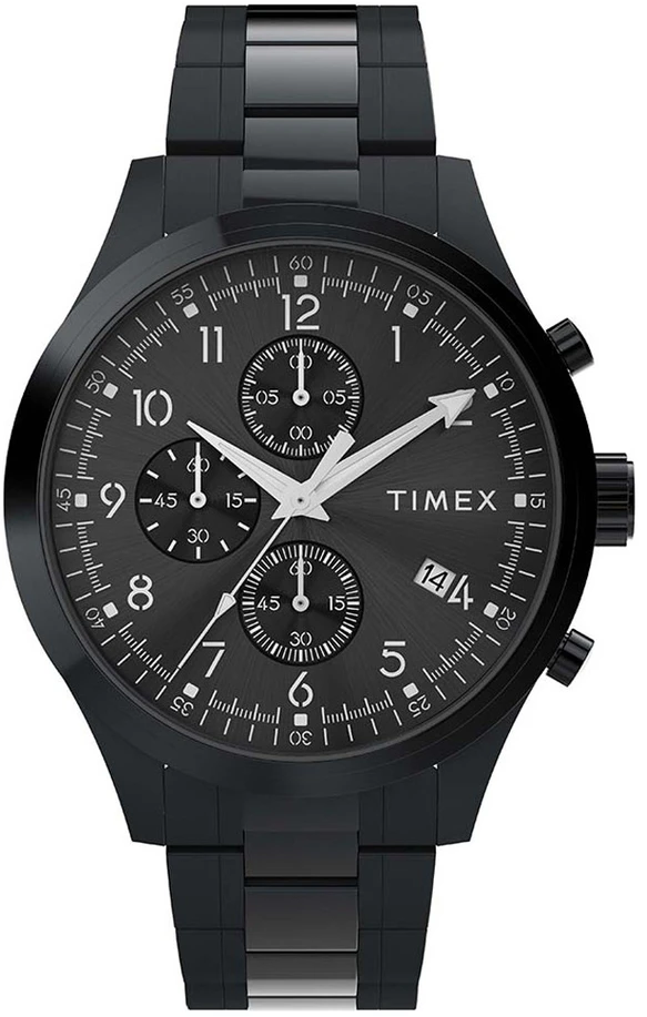 Laikrodis TIMEX TW2Y01600. Kwarcowy, Kolor juoda. Mężczyzna.