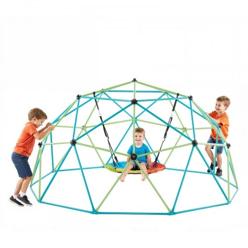 VEVOR 10 pėdų geometrinė laipiojimo kupolas su sūpynėmis