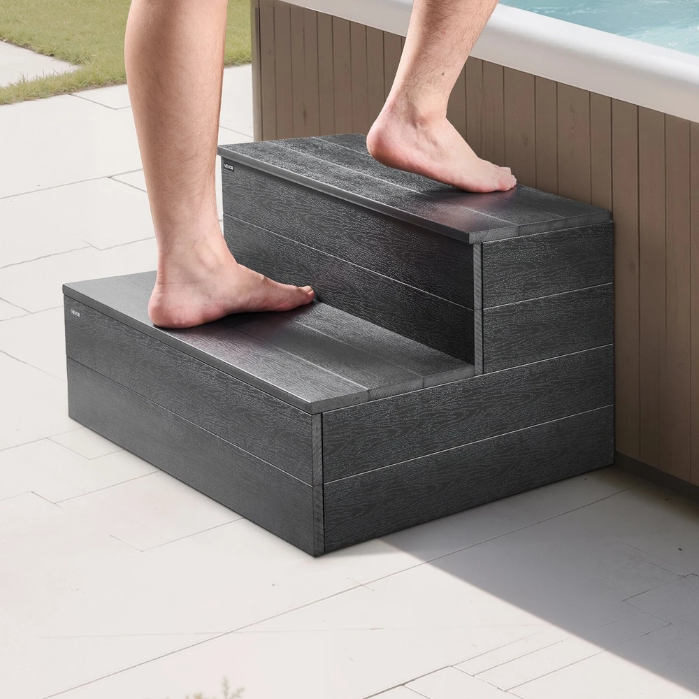 VEVOR Dviejų pakopų laipteliai lauko spa