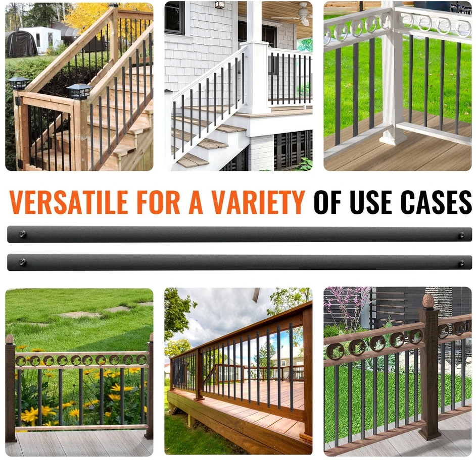 VEVOR Laiptų metalinės balustrados 51 vnt.
