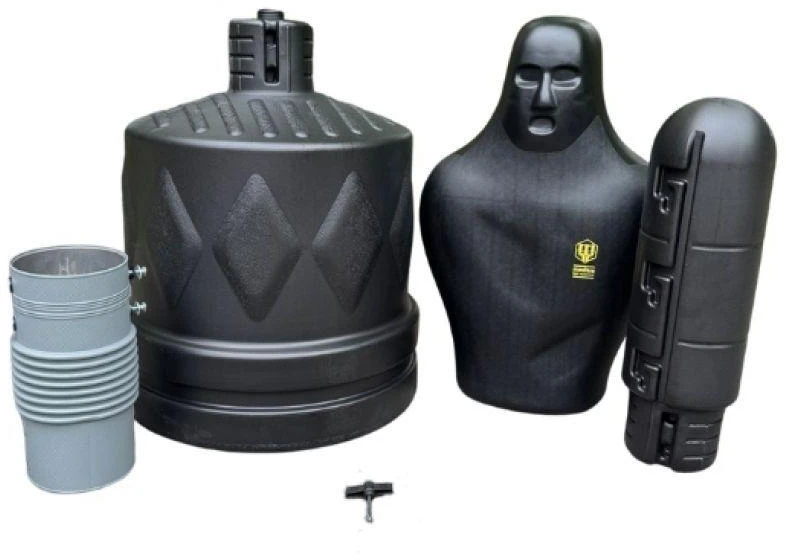 Laisvai pastatomas reguliuojamas manekenas MASTERS BOX-MAN-1 juodas