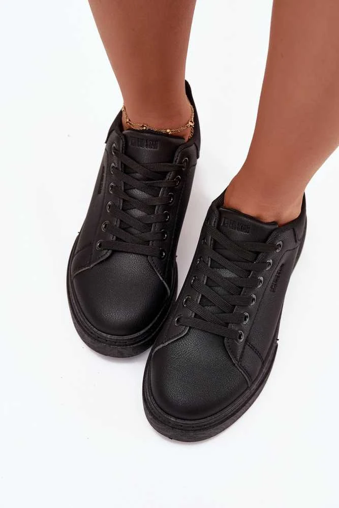 Laisvalaikio batai juodi su platforma kasdienai Step in Style