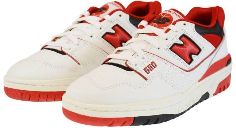 Laisvalaikio batai New Balance 550 balti raudoni kedai - BB550SE1