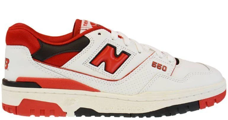 Laisvalaikio batai New Balance 550 balti raudoni kedai - BB550SE1