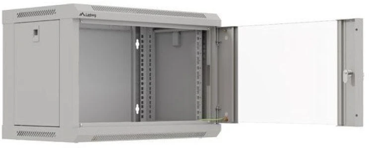 Lanberg WF03-5306-10S rack spintelė 6U Sieninė lentyna Pilkas