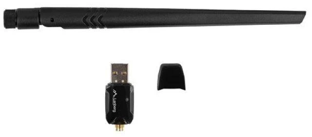 Maršrutizatorius Lanberg USB adapteris belaidžio tinklo plokštė NC-0900-WIE USB 2.0 dviejų dažnių AX900 1X išorinė antena
