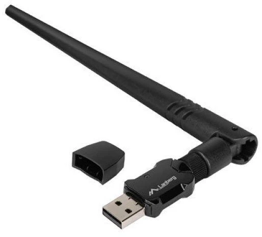 Maršrutizatorius Lanberg USB adapteris belaidžio tinklo plokštė NC-0900-WIE USB 2.0 dviejų dažnių AX900 1X išorinė antena