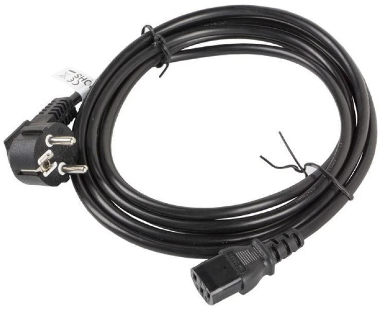 LANBERG CA-C13C-11CC-0050-BK maitinimo kompiuterio kabelis VDE CEE 7/7-> C13 5m