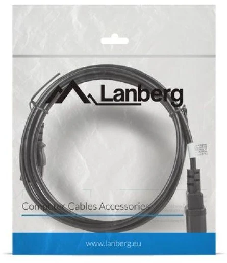 LANBERG CA-C13E-11CC-0018-BK ilginamasis maitinimo kabelis C13-> C14 1,8 m VDE
