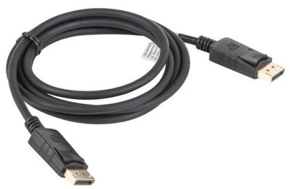 LANBERG CA-DPDP-10CC-0018-BK cable Ekranas Port M/M 1.8m 4K juodas