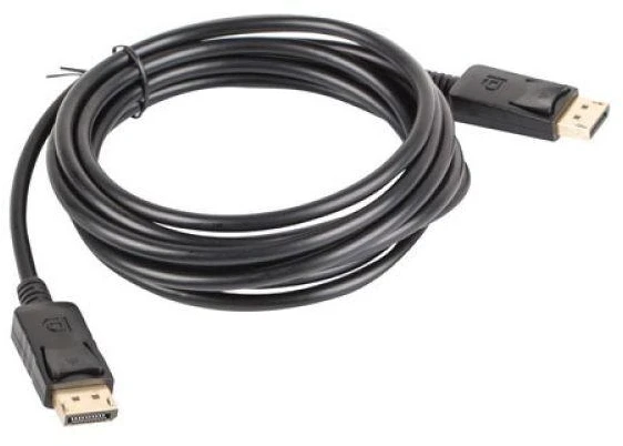 LANBERG CA-DPDP-10CC-0030-BK cable Ekranas Port M/M 3m 4K juodas