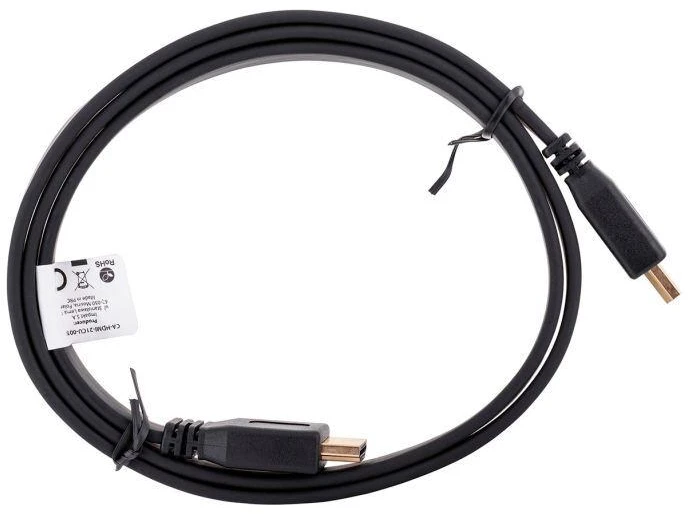 LANBERG CA-HDMI-21CU-0010-BK laidas HDMI M/M V2.0 1M Juodas Butas