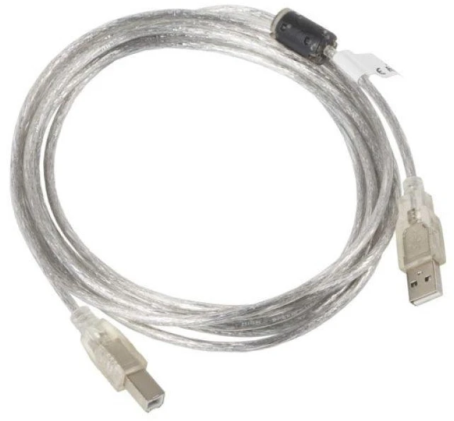 LANBERG CA-USBA-12CC-0030-TR kabelis USB 2.0 AM-BM su fermatomu 3m