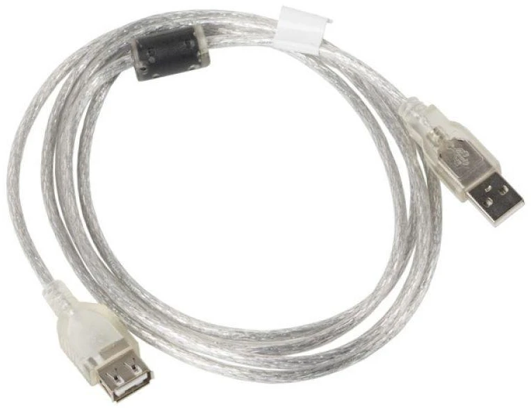 LANBERG CA-USBE-12CC-0018-TR ilgintuvas USB 2.0 AM-AF su feritu 1,8 m